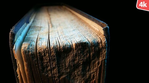 Aged Book with Cinematic Lighting