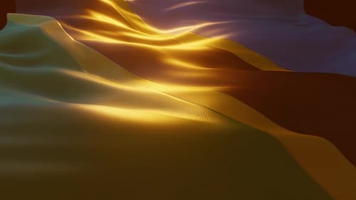 Abstract Wavy Fabric Flowing Background with Dynamic Light