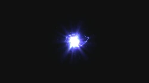 Dynamic Electric Energy Burst Transition in Blue and Purple