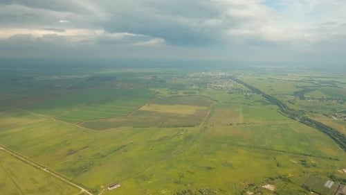 Aerial View of Farmland