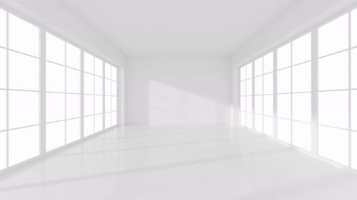 The white empty room