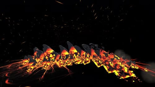 Fire Rocks Animated 4K