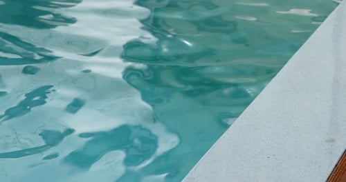 Swimming Pool Water Wave in Blue