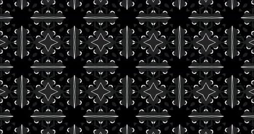 Abstract Flowing Geometric Kaleidoscope Animated Background