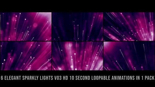 Elegante Glitzer-Lichter Magenta V03