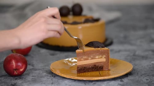 Rich, Delicious Cake Slice