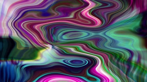 Abstract Fluid Vibrant Color Swirls Motion Background Loop