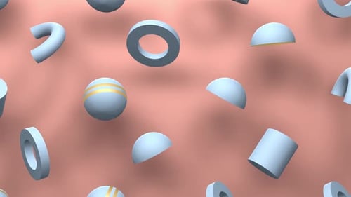 Memphis Pattern Pastel Color Background