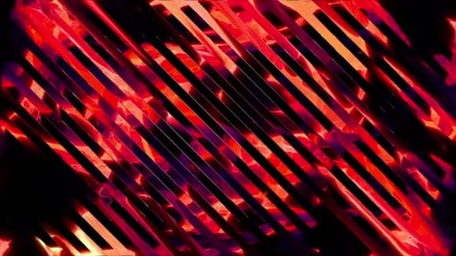 Abstract Glitch Red Diagonal Lines Looping Background