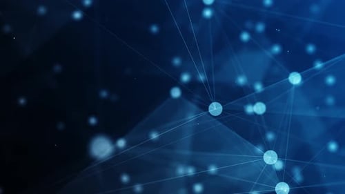 4K Network technology and plexus background(loopable)