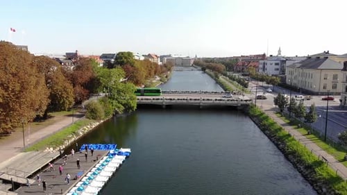 Malmö Sweden, late summer/early autumn. Arial view