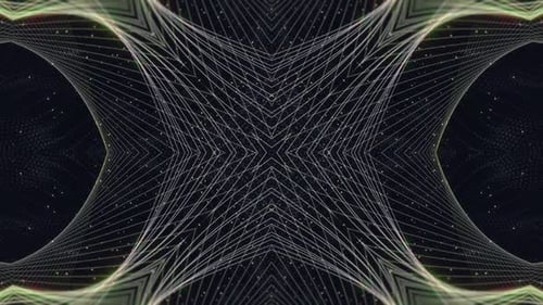 Abstract Flowing Lines Digital Tunnel Background Loop