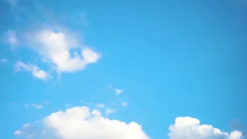 Beautiful Blue Sky with White Clouds