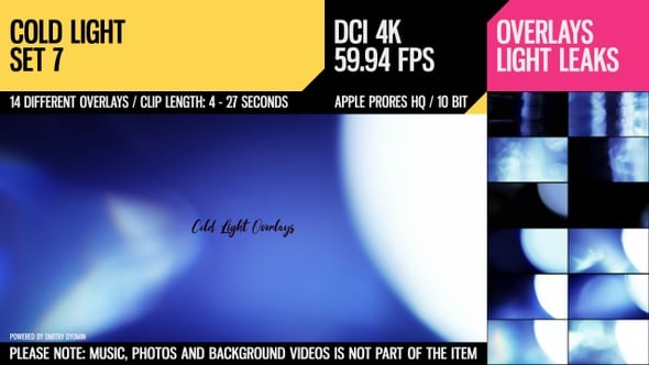 Cold Light Overlays (4K Set 7), Overlays Motion Graphics ft. overlay ...