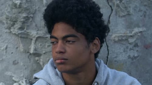 Teenage Youth Portrait Staring into Distance