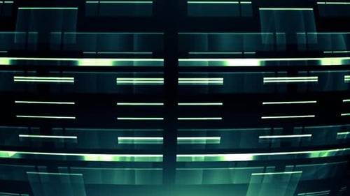 Elegant Tech Circles Green V04