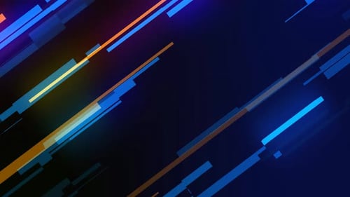 Abstract Geometric Glowing Lines Dynamic Background