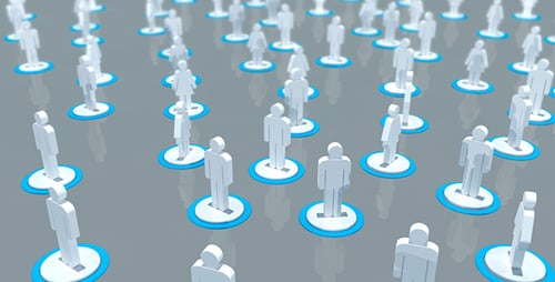 Minimalist 3D People Figures Corporate Network Animation
