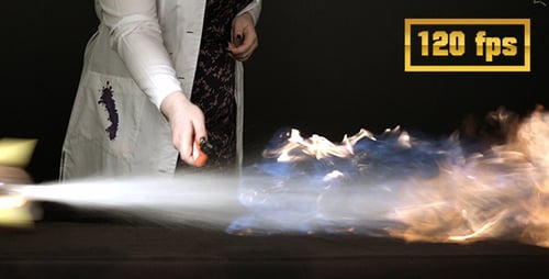 Ignited Alcohol in a Plastic Bottle