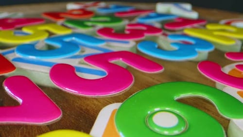 Education School Equipment Pasted Colorful Numbers