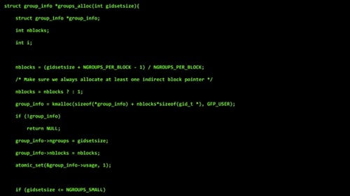 Código de programação