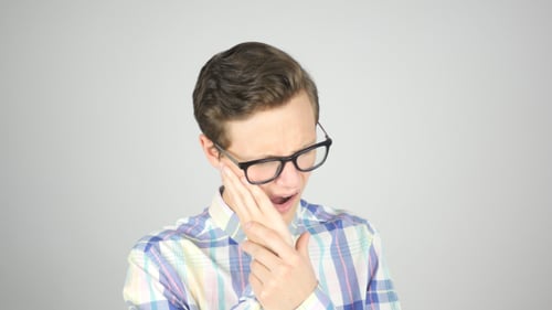 Young Man with a Toothache, Tooth Pain