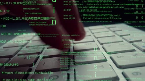 Imagen creativa de programación de computadoras, codificación y desarrollo de software