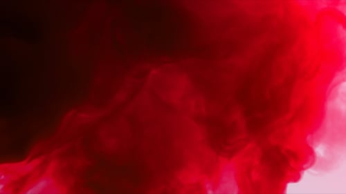 Abstract Red Fluid Ink Swirls Motion Background