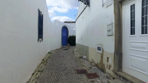 Walking On Old Narrow Street