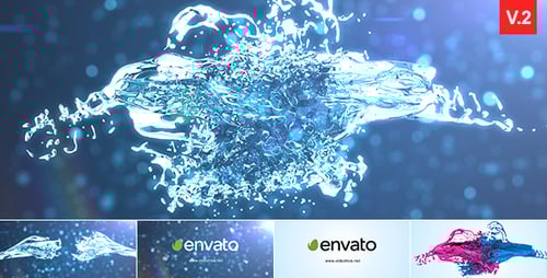Dynamic Liquid Splash Logo Animation