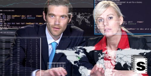 Futuristische Bildschirmdatenanalyse