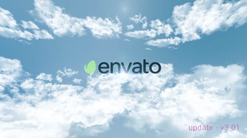 Cinematic Sky Clouds Logo Reveal Opener