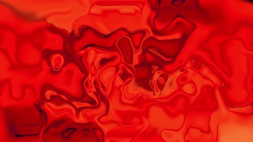 Abstract Fluid Red and Orange Ink Motion Background Loop