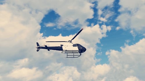 3D realistischer Polizei-Hubschrauber
