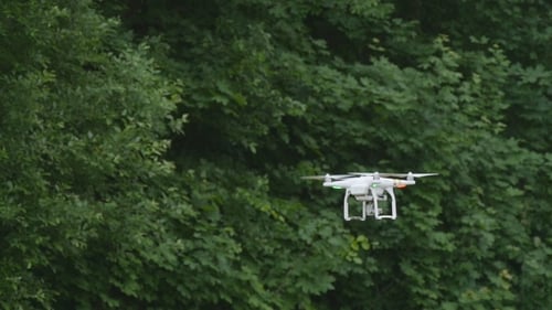 Quadcopter With Camera Flying