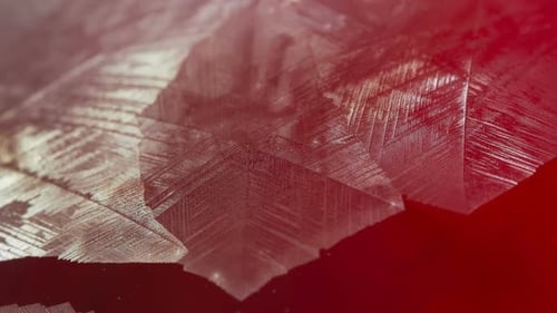 Crystalline Pattern Texture on a Red Background