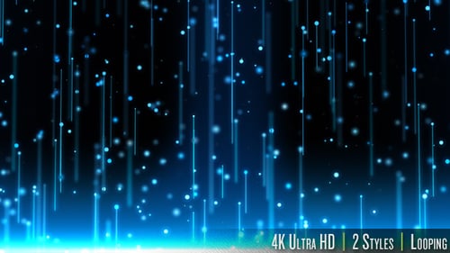 Seamless Looping Futuristic Digital Backgrounds with Particle Streams