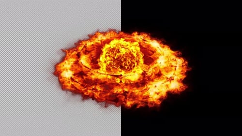 A Blazing Ring And Orb Of Fire