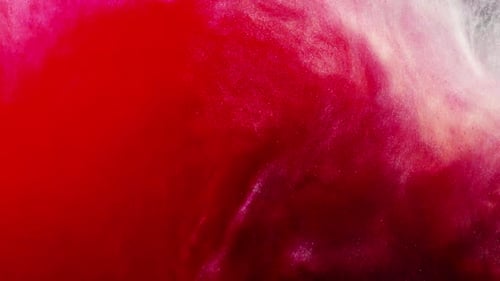 Abstract Red and White Particle Cloud Background