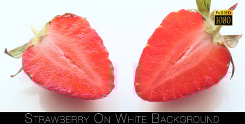 Strawberry on White Background 7
