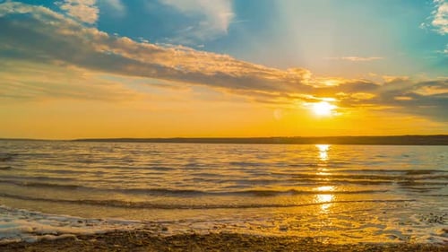 Sunset over the River