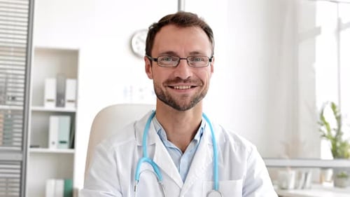 Portrait of Doctor in the Office