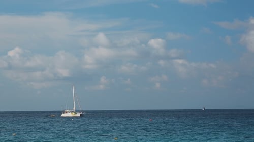 Seascape With Catamaran