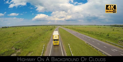 Highway On A Background Of Clouds 3