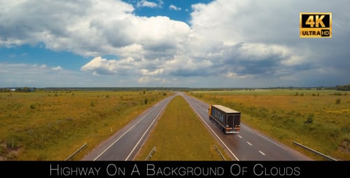 Highway On A Background Of Clouds 5