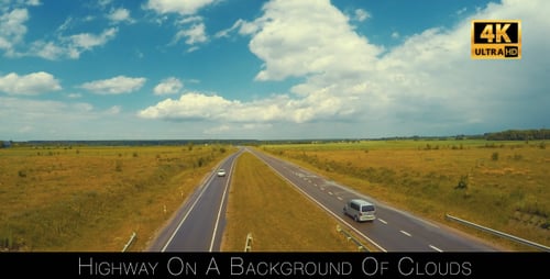 Highway On A Background Of Clouds 6