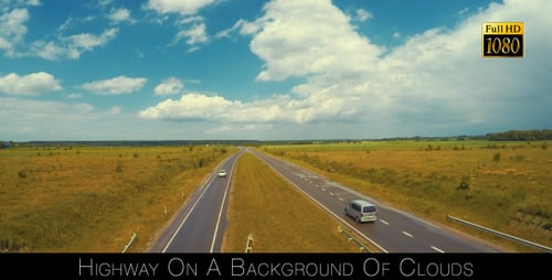 Highway On A Background Of Clouds 6