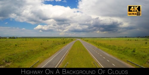 Highway On A Background Of Clouds 7