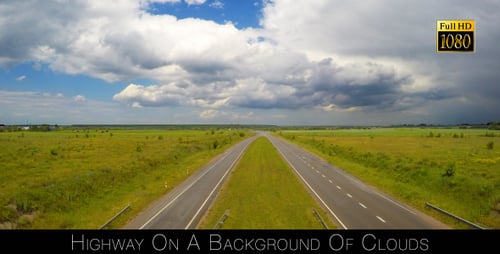 Highway On A Background Of Clouds 7