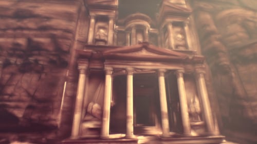 Petra - Fond de dessin animé 3D Jordan